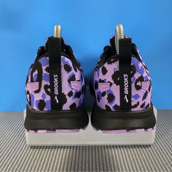 Brooks Revel 5 Cheetah Print Running Shoes (NEW, women’s, Black Purple) - Picture 5 of 7